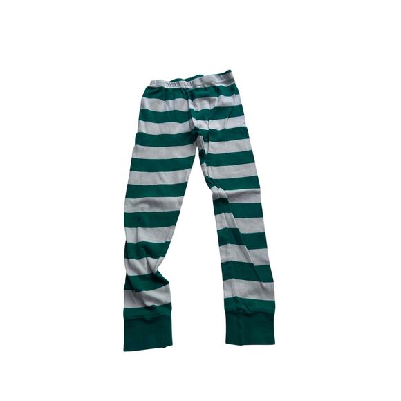 Sarah's Prints Green Stripe Christmas Pajama Pants - Size 5 - Picture 1 of 3